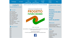 Desktop Screenshot of progettofuturoinsieme.org